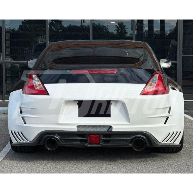 Varis Arising II Style Half Carbon Fiber Rear Bumper For Nissan 370Z Z34 2008-2019