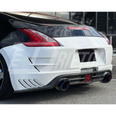Varis Arising II Style Half Carbon Fiber Rear Bumper For Nissan 370Z Z34 2008-2019