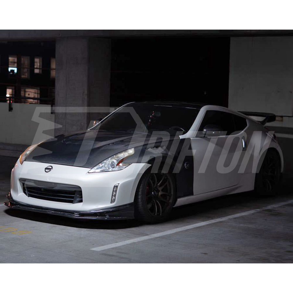 Varis Style Carbon Fiber Front Lip For Nissan 370Z Z34 2012-2019
