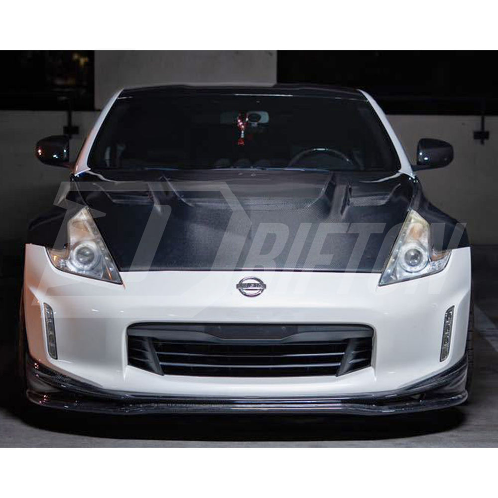 Varis Style Carbon Fiber Front Lip For Nissan 370Z Z34 2012-2019