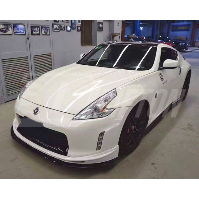 Varis Style Half Carbon Fiber Front Lip For Nissan 370Z Z34 2012-2019
