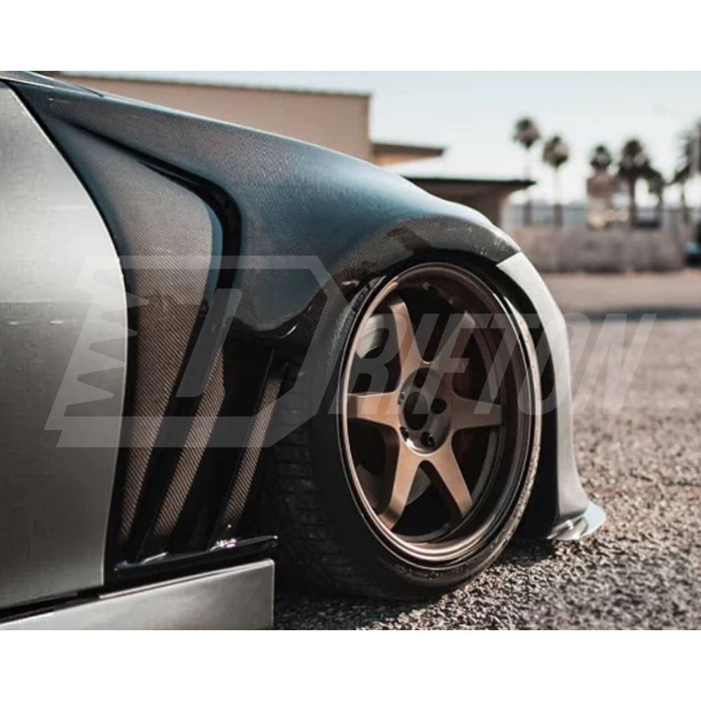 Vented V1 Style Carbon Fiber Fender For Nissan 370Z Z34 2008-2019