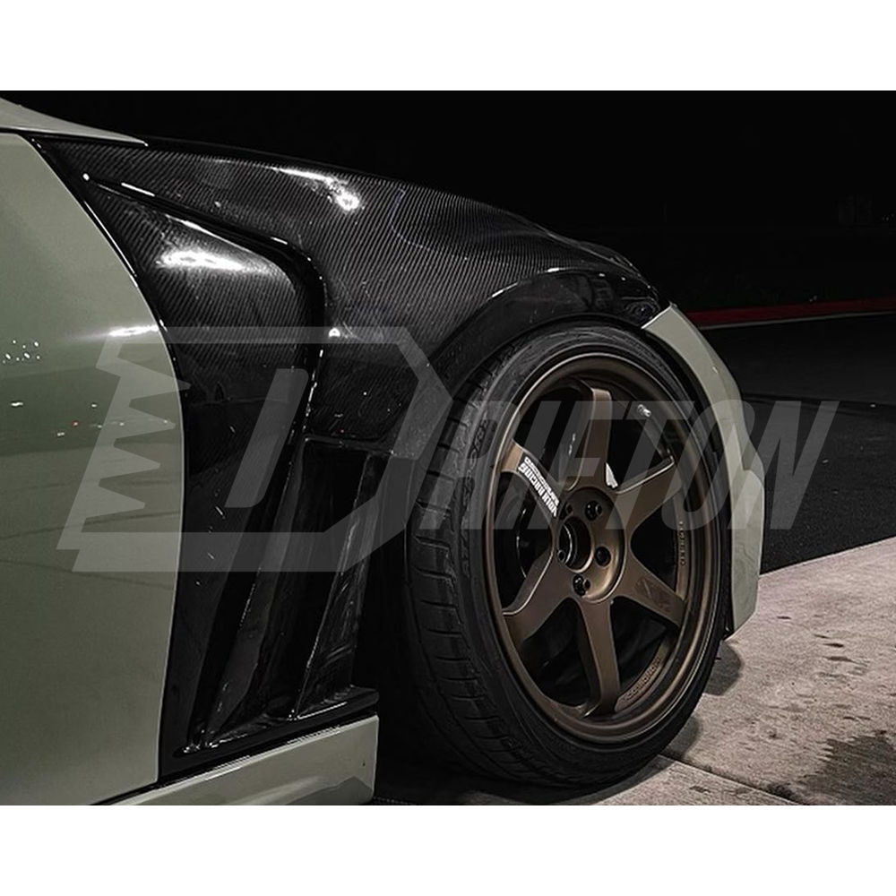 Vented V1 Style Carbon Fiber Fender For Nissan 370Z Z34 2008-2019