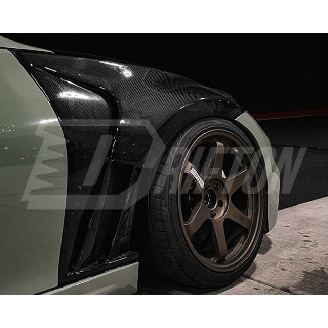Vented V1 Style Carbon Fiber Fender For Nissan 370Z Z34 2008-2019