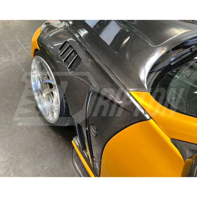 Vented V2 Style Carbon Fiber Fender For Nissan 370Z Z34 2008-2019