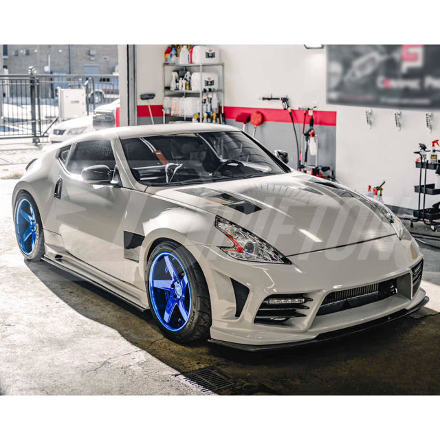 Webersport Zenith Line Style Carbon Fiber Front Lip For Nissan 370Z Z34 2008-2019 Webersport Front Bumper Only