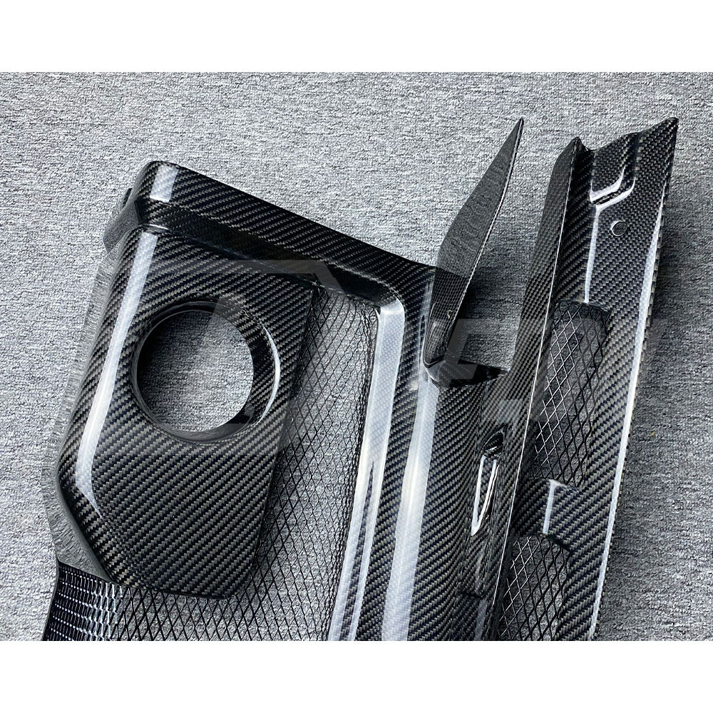 Dry Carbon Fiber Replacement Engine Bay Set For Audi R8 V8 V10 2007-2015