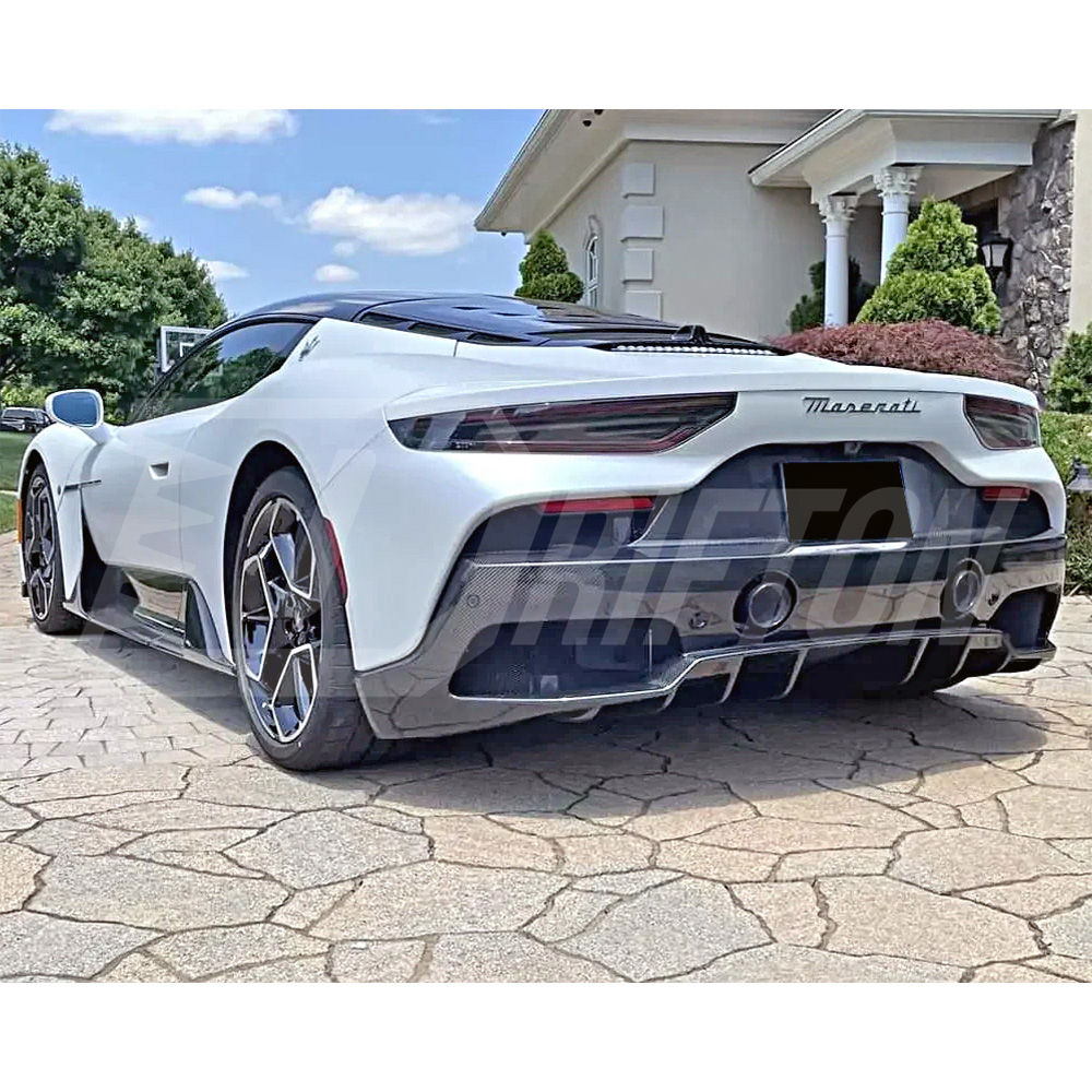 OEM Style Dry Carbon Fiber Rear Diffuser For Maserati MC20