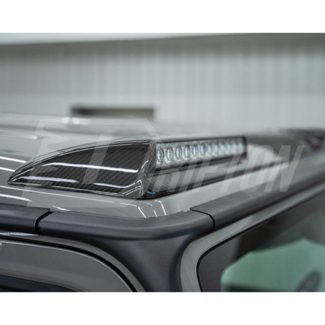 Brabx Style Dry Carbon Fiber Front Roof Light Bar Spoiler For Mercedes Benz G-Class W463 2005-2018