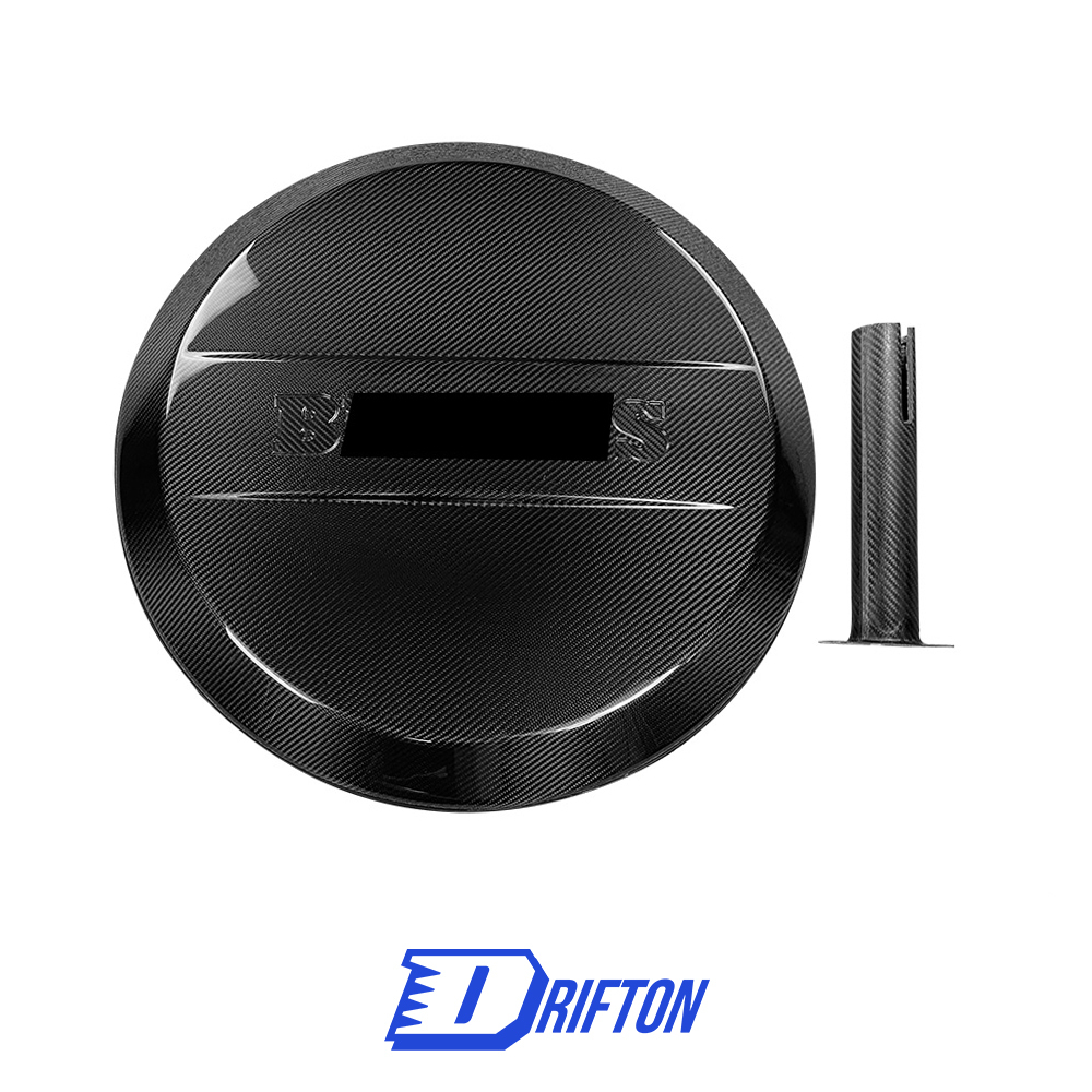 Brabx Style Dry Carbon Fiber Whell Spare Tire Cover For Mercedes Benz G-Class W463 2005-2018