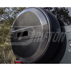Brabx Style Dry Carbon Fiber Whell Spare Tire Cover For Mercedes Benz G-Class W463 2005-2018
