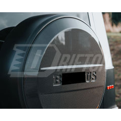 Brabx Style Dry Carbon Fiber Whell Spare Tire Cover For Mercedes Benz G-Class W463 2005-2018