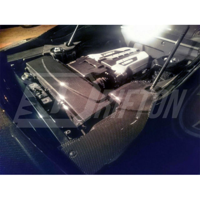 Dry Carbon Fiber Replacement Engine Bay Cover For Audi R8 V8 V10 2007-2015