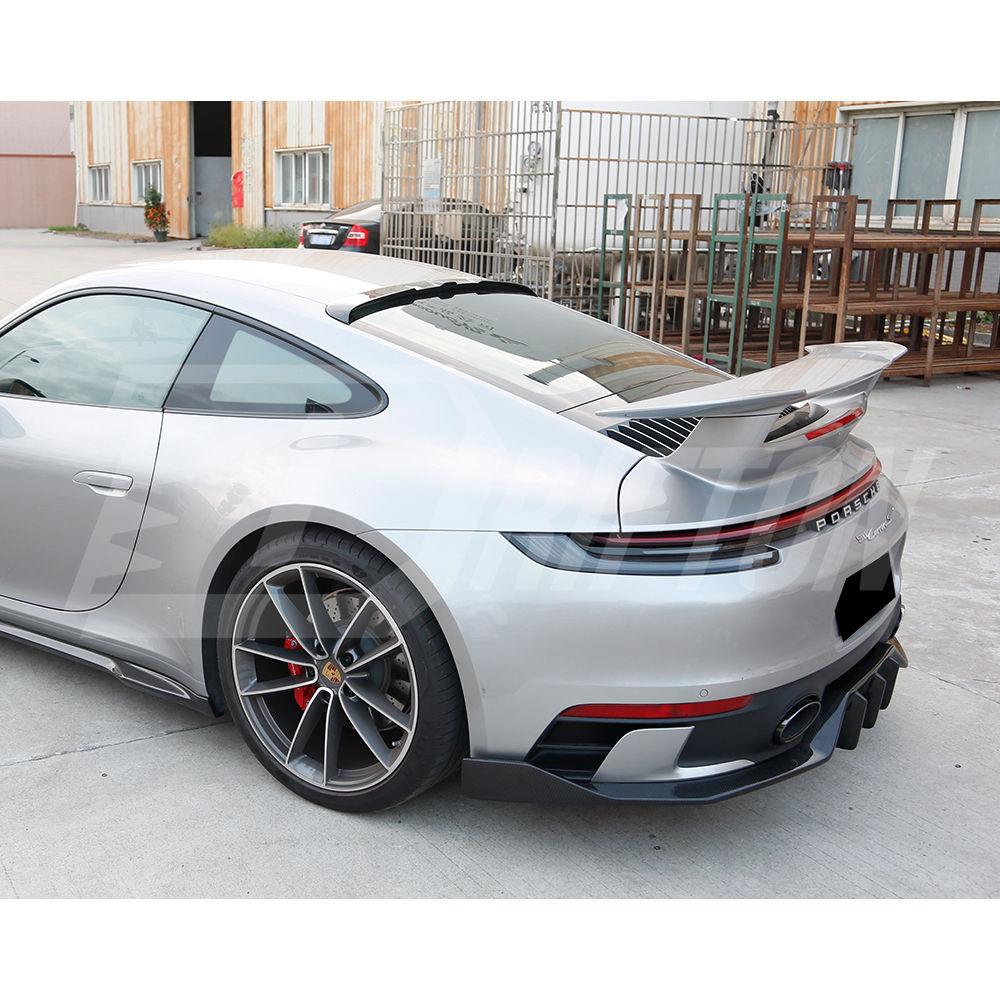 TechArt Style Dry Carbon Fiber Roof Spoiler For Porsche 911 992 Carrera S 2019-2023