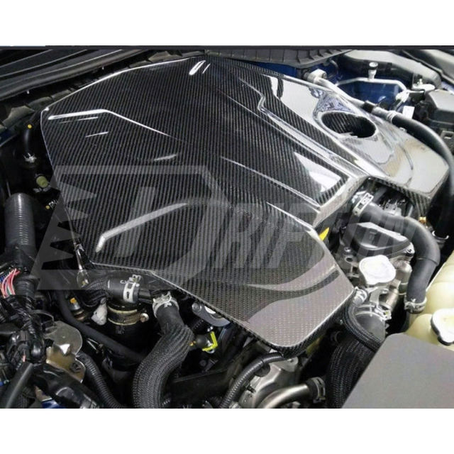 Dry Carbon Fiber Engine Cover For Infiniti Q50 3.0T 2013-2024