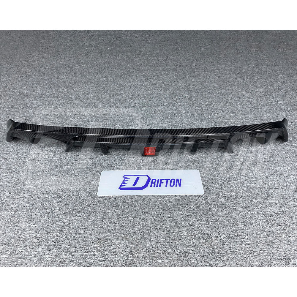 LED Brake Light Style Carbon Fiber Rear Diffuser For INFINITI Q60 2016-2022