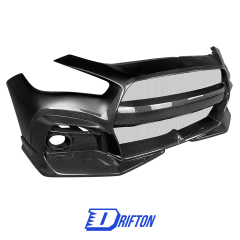 Blitz Style Ver2 Half Carbon Fiber Front Bumper For Infiniti Q50 2013-2024