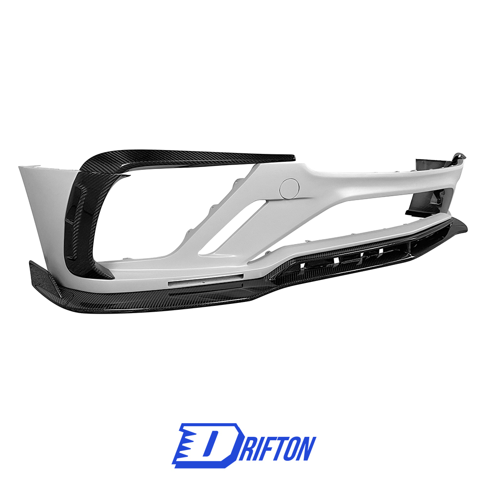 Mansory Style Dry Carbon Fiber Front Bumper For Bentley Continental GT GTC 2018-2024