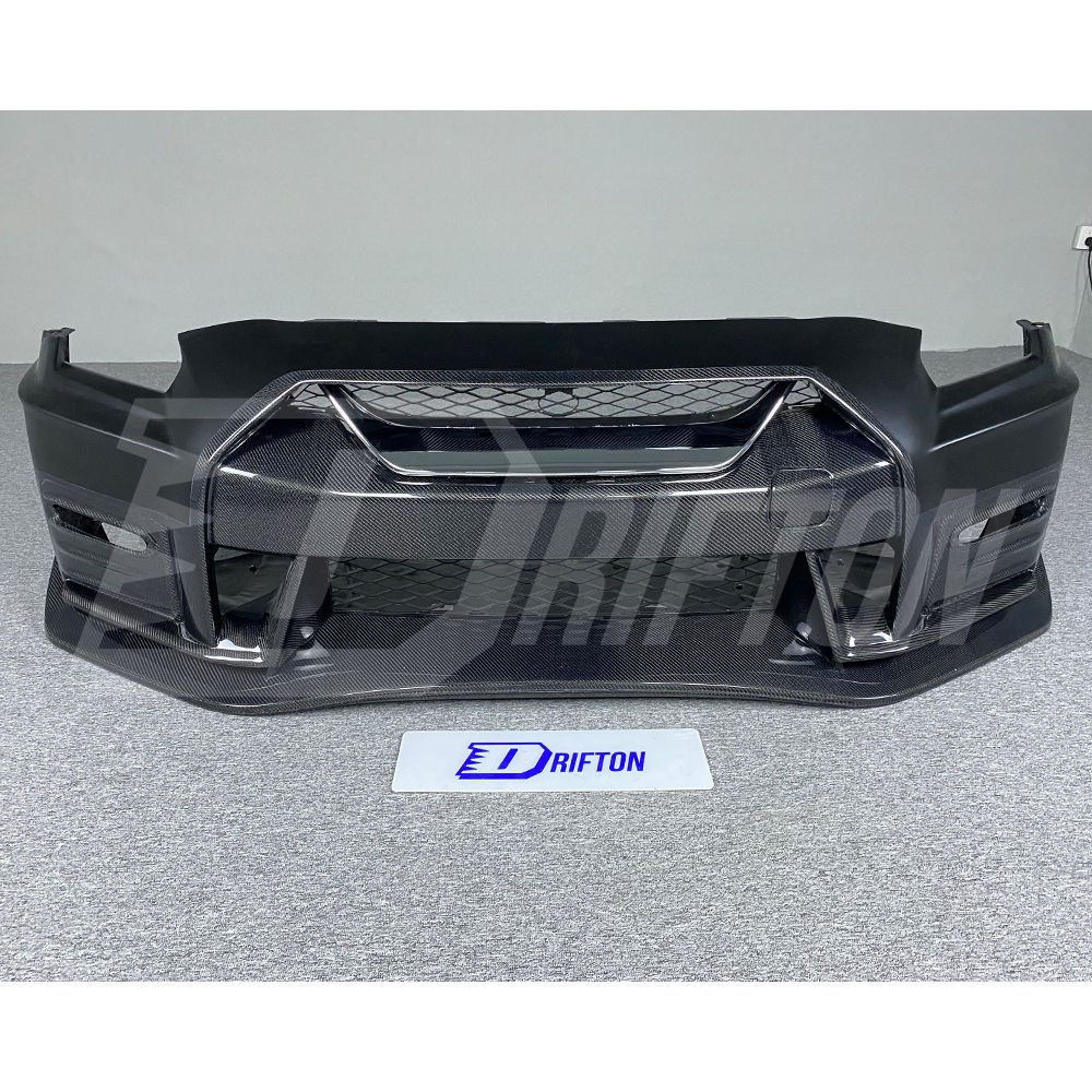 Nismo MY17 Style Partial Carbon Fiber Front Bumper For Nissan R35 GTR 2017-2023
