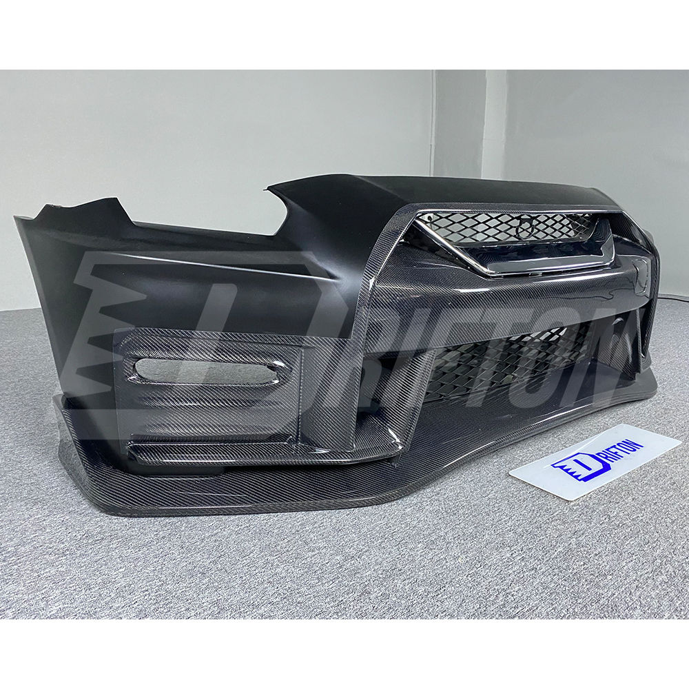 Nismo MY17 Style Partial Carbon Fiber Front Bumper For Nissan R35 GTR 2017-2023