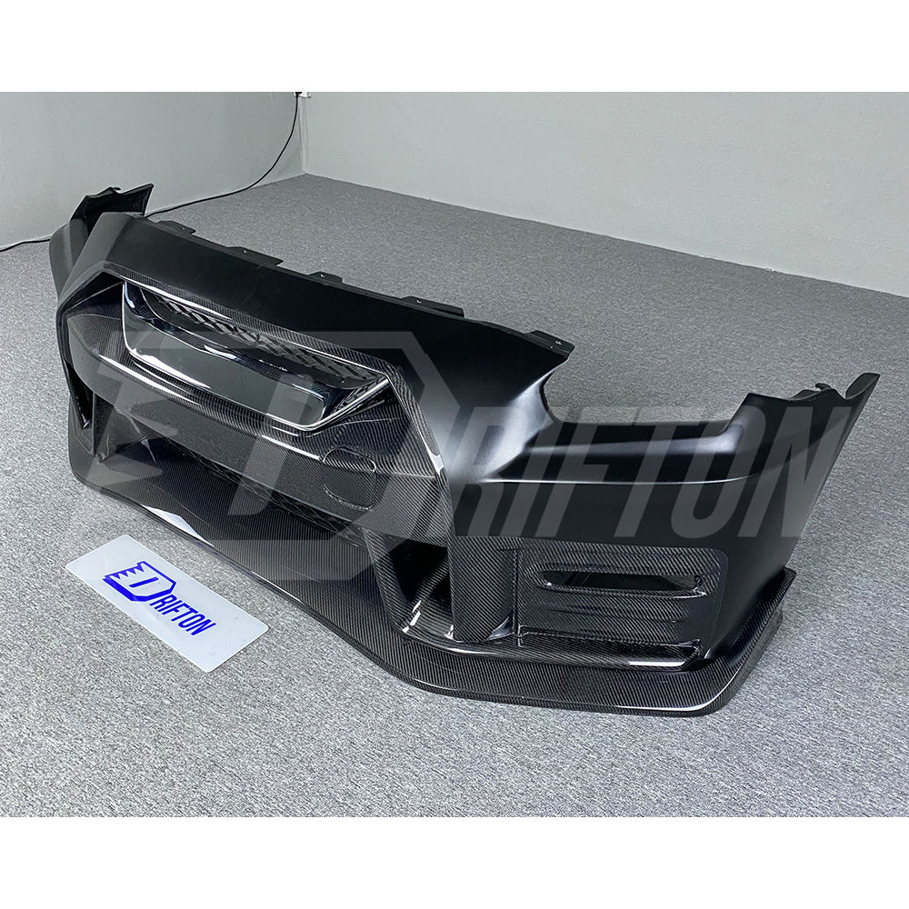 Nismo MY17 Style Partial Carbon Fiber Front Bumper For Nissan R35 GTR 2017-2023