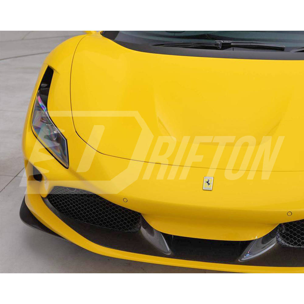 OEM Style Dry Carbon Fiber Front Bumper Center Trim For Ferrari F8 Tributo Spider 2019-2022 (1)