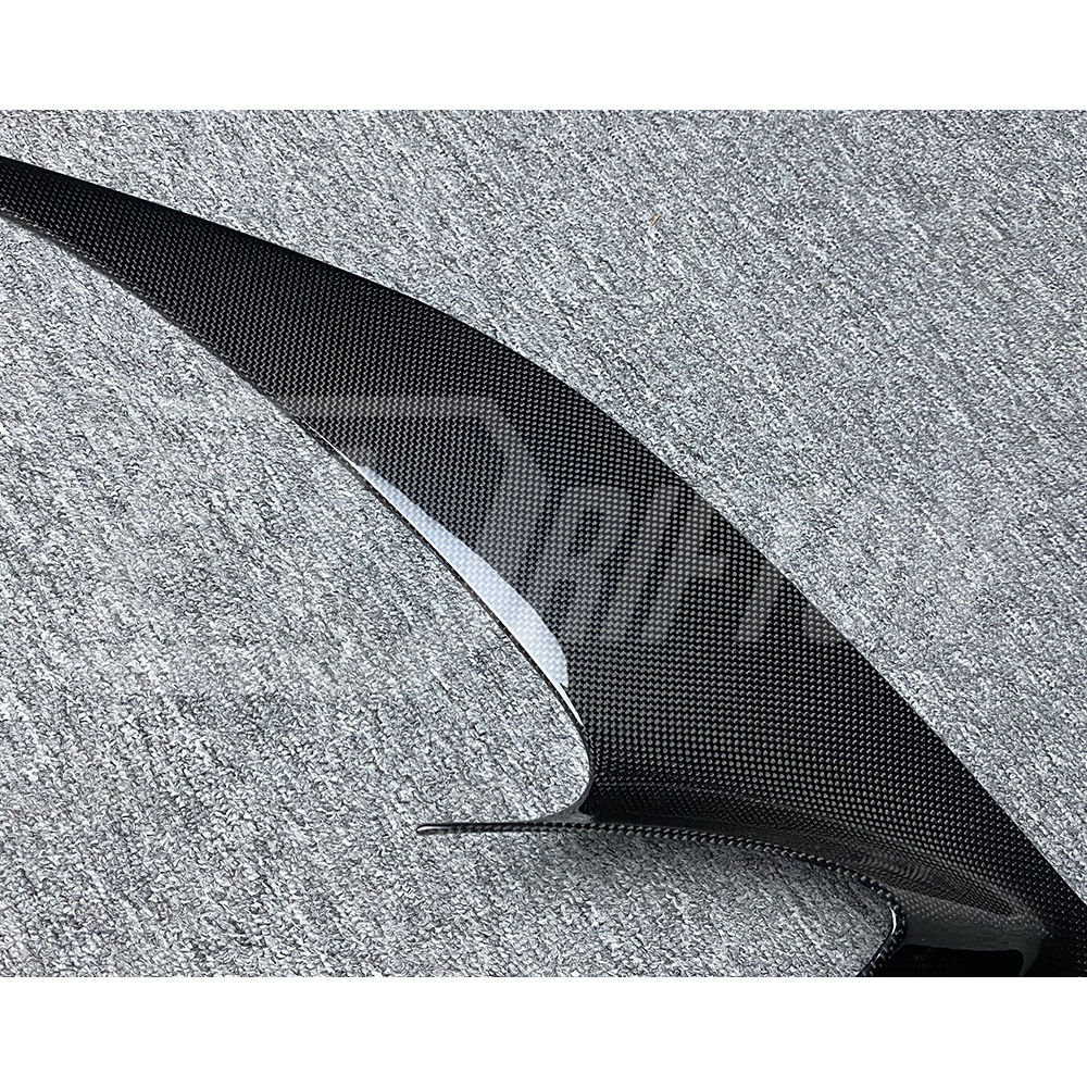 OEM Style Dry Carbon Fiber Front Bumper Center Trim For Ferrari F8 Tributo Spider 2019-2022 (1)