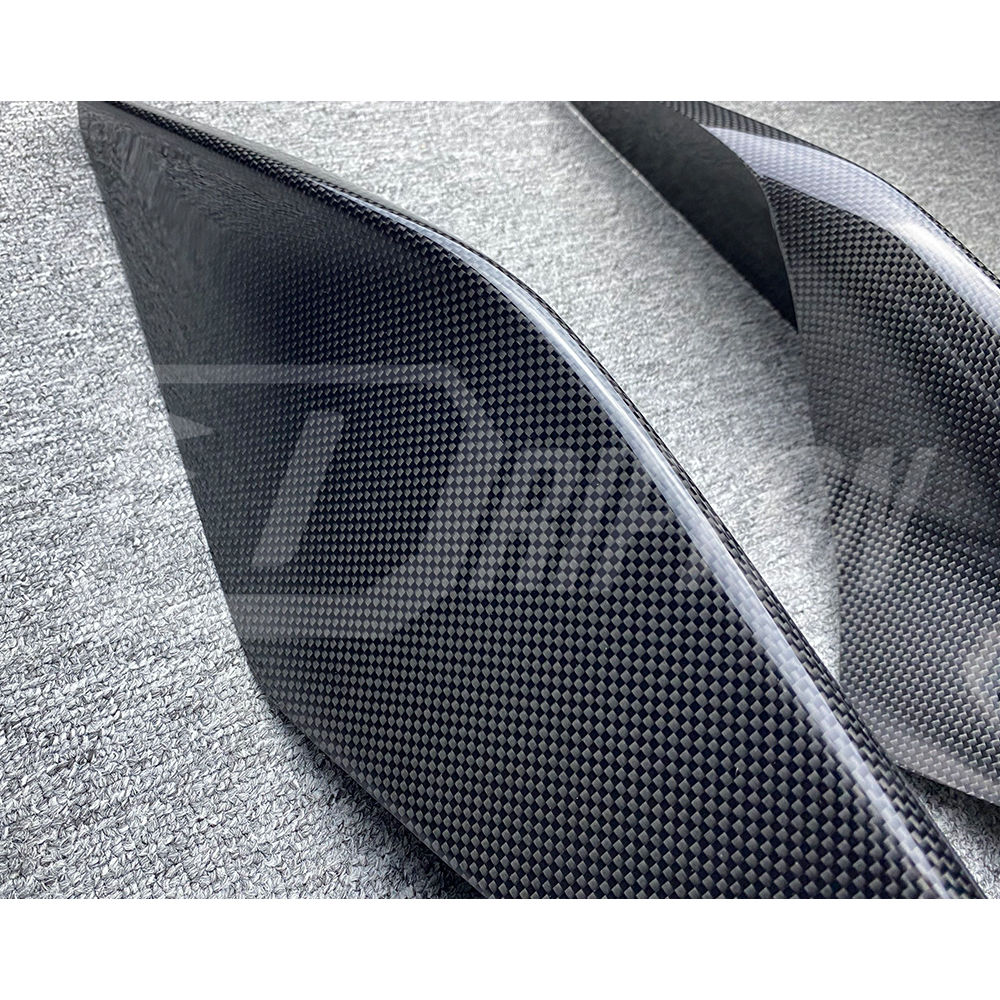 OEM Style Dry Carbon Fiber Rear Air Inlet Vent Trims For Ferrari F8 Tributo Spider 2019-2022