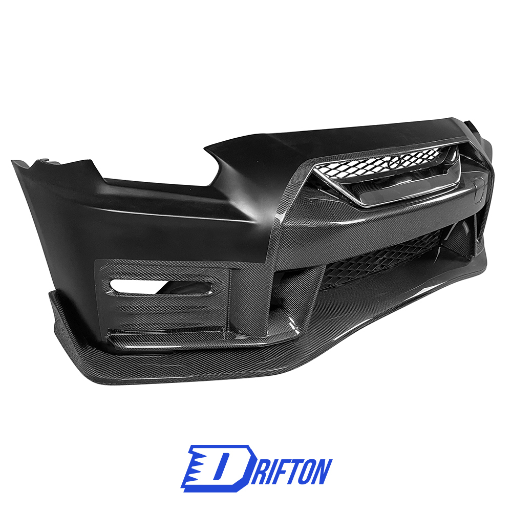 Nismo MY17 Style Partial Carbon Fiber Front Bumper For Nissan R35 GTR 2017-2023