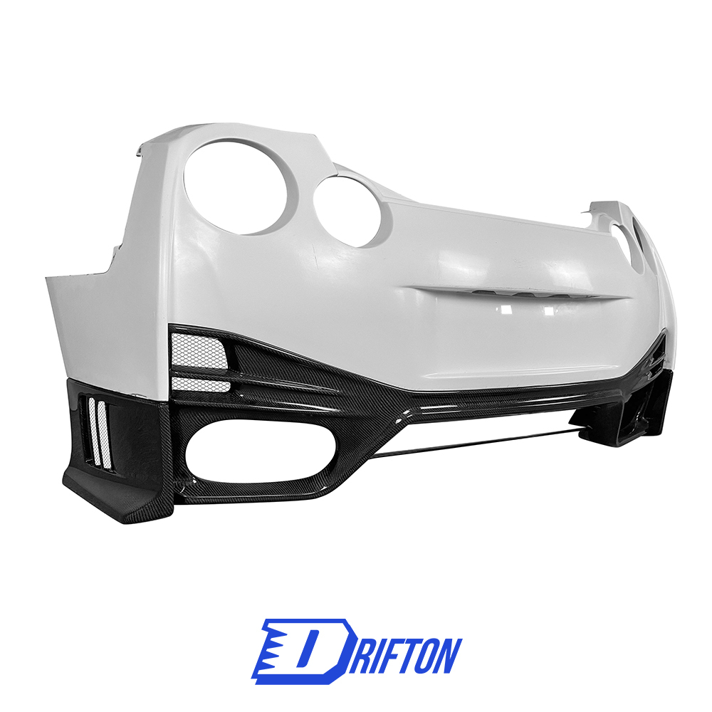 Nismo Style Partial Carbon Fiber Rear Bumper For Nissan R35 GTR 2008-2023