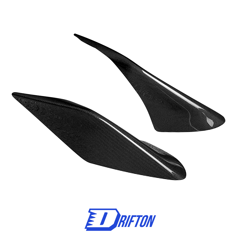 OEM Style Dry Carbon Fiber Rear Air Inlet Vent Trims For Ferrari F8 Tributo Spider 2019-2022