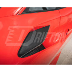 OEM Style Dry Carbon Fiber Rear Air Inlet Vent Trims For Ferrari F8 Tributo Spider 2019-2022