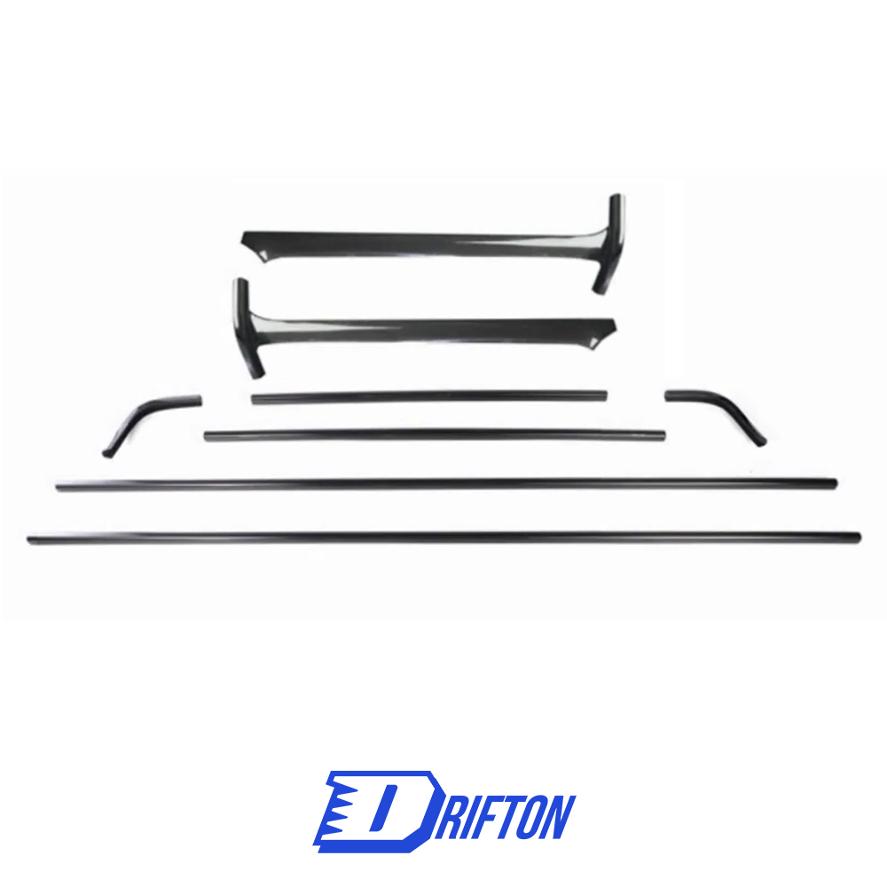 Dry Carbon Fiber A Pillar Roof Strip Trim For Mercedes Benz G Class W464 AMG G63 G500 2018-2024