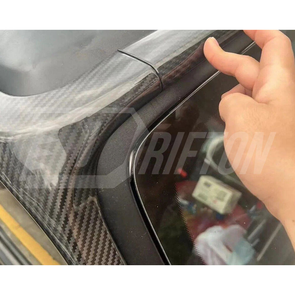 Dry Carbon Fiber A Pillar Roof Strip Trim For Mercedes Benz G Class W464 AMG G63 G500 2018-2024