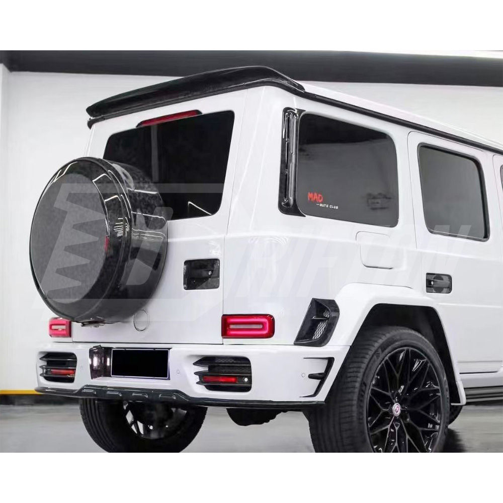 Mansory Style Dry Carbon Fiber Rear Roof Spoiler For Mercedes Benz G Class W464 G500 AMG G63 2018-2024