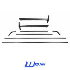 Dry Carbon Fiber A Pillar Roof Strip Trim For Mercedes Benz G Class W464 AMG G63 G500 2018-2024