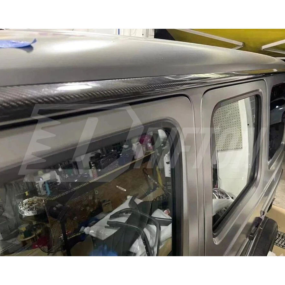 Dry Carbon Fiber A Pillar Roof Strip Trim For Mercedes Benz G Class W464 AMG G63 G500 2018-2024