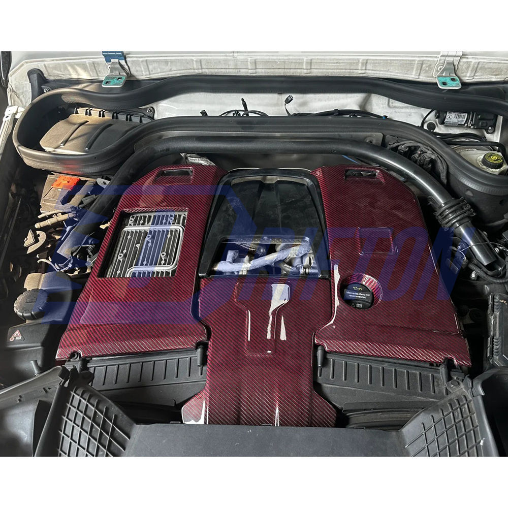 Dry Carbon Fiber Engine Cover For Mercedes Benz G Class W464 G63 AMG 2018-2024