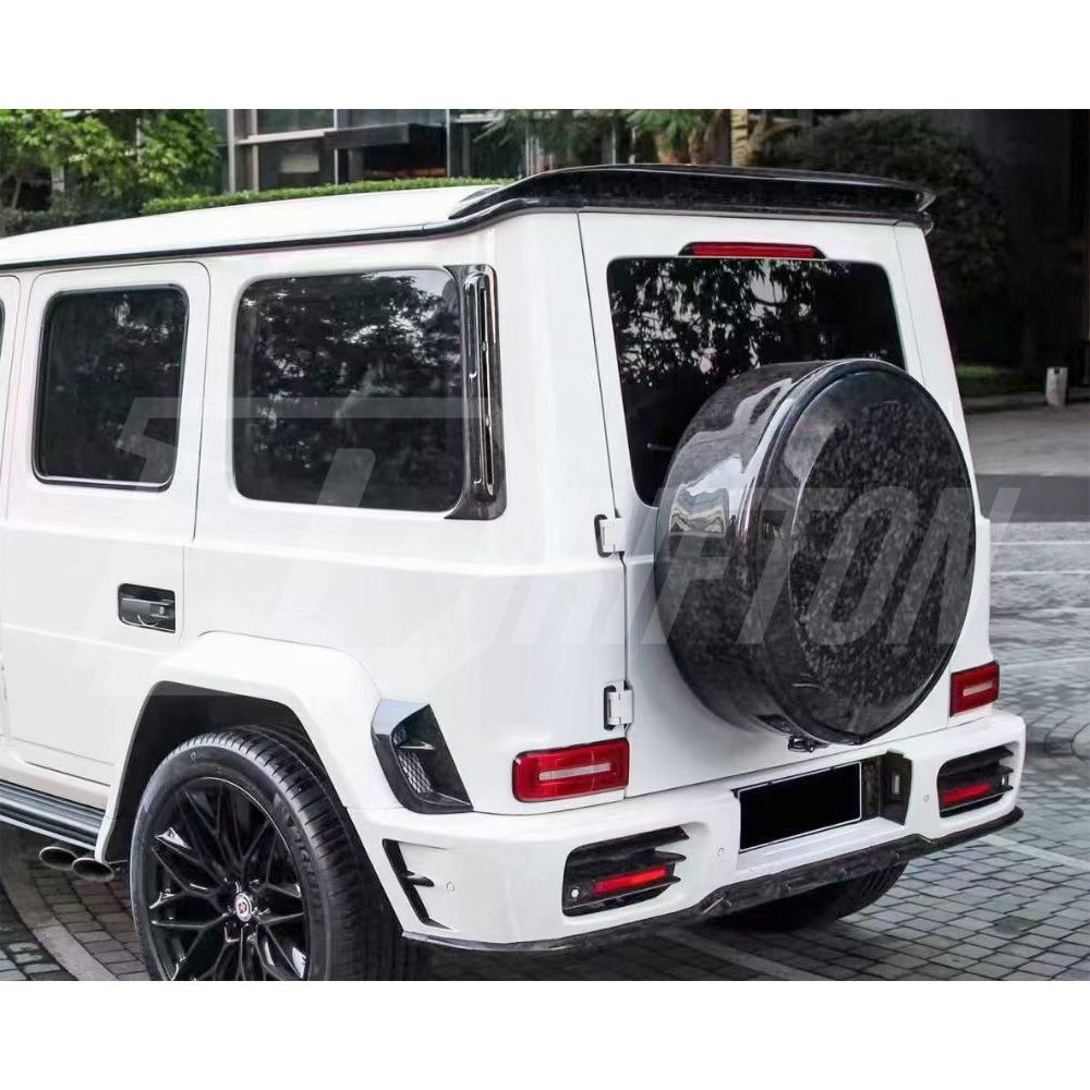 Mansory Style Dry Carbon Fiber Rear Roof Spoiler For Mercedes Benz G Class W464 G500 AMG G63 2018-2024