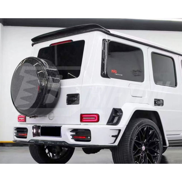 Mansory Style Dry Carbon Fiber Rear Roof Spoiler For Mercedes Benz G Class W464 G500 AMG G63 2018-2024