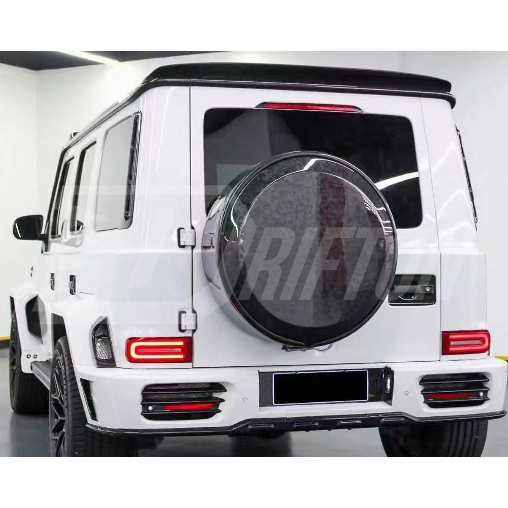 Mansory Style Dry Carbon Fiber Rear Roof Spoiler For Mercedes Benz G Class W464 G500 AMG G63 2018-2024