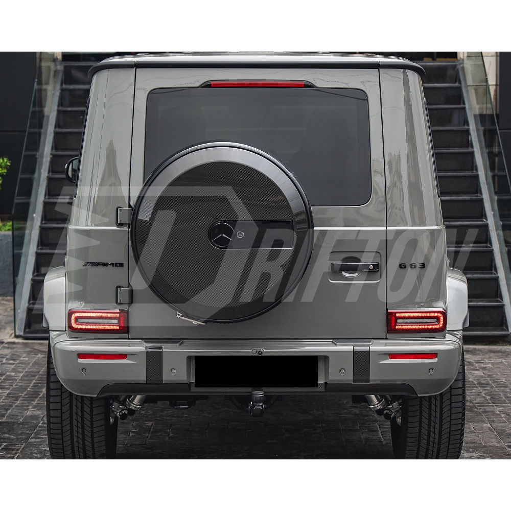 OEM Style Dry Carbon Fiber Wheel Spare Tire Cover For Mercedes Benz G Class W464 G500 AMG G63 2018-2024