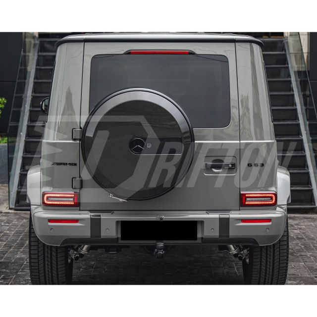 OEM Style Dry Carbon Fiber Wheel Spare Tire Cover For Mercedes Benz G Class W464 G500 AMG G63 2018-2024