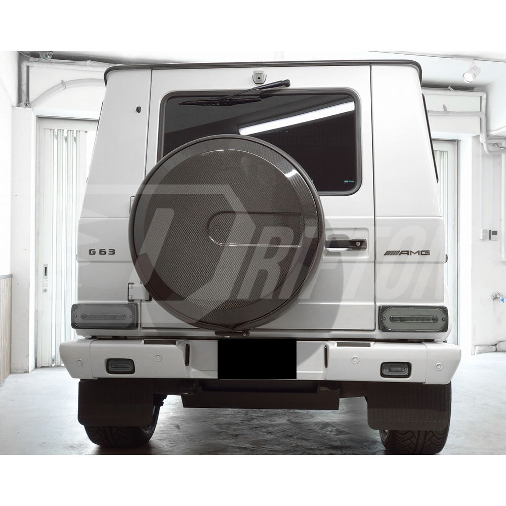 OEM Style Dry Carbon Fiber Wheel Spare Tire Cover For Mercedes Benz G Class W464 G500 AMG G63 2018-2024