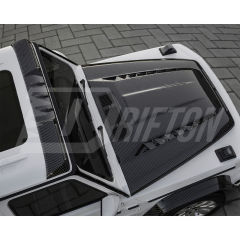 Paktechz Style Dry Carbon Fiber LED Lighting Front Roof Spoiler For Mercedes Benz G Class W464 G350 G500 AMG G63 2018-2024
