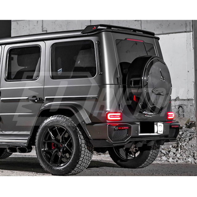 TopCar Style Dry Carbon Fiber Rear Roof Spoiler For Mercedes Benz G Class W464 AMG G63 2018-2024
