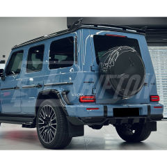 Topcar V2 Style Dry Carbon Fiber Rear Roof Spoiler For Mercedes Benz G Class W464 G500 AMG G63 2018-2024