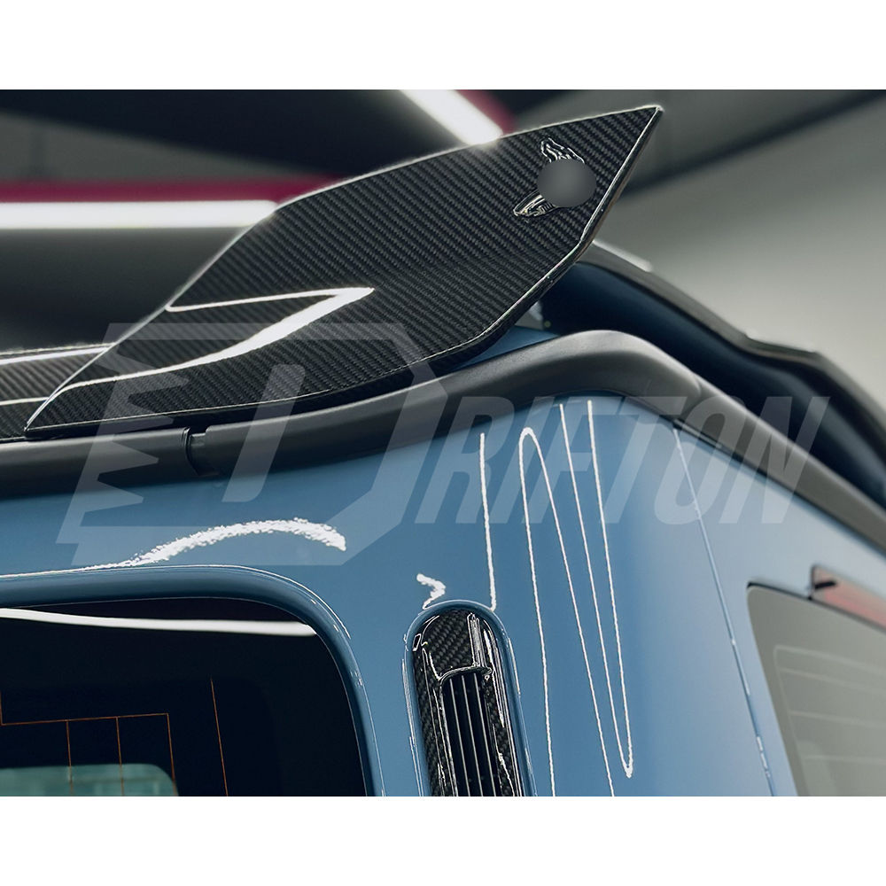 Topcar V2 Style Dry Carbon Fiber Rear Roof Spoiler For Mercedes Benz G Class W464 G500 AMG G63 2018-2024