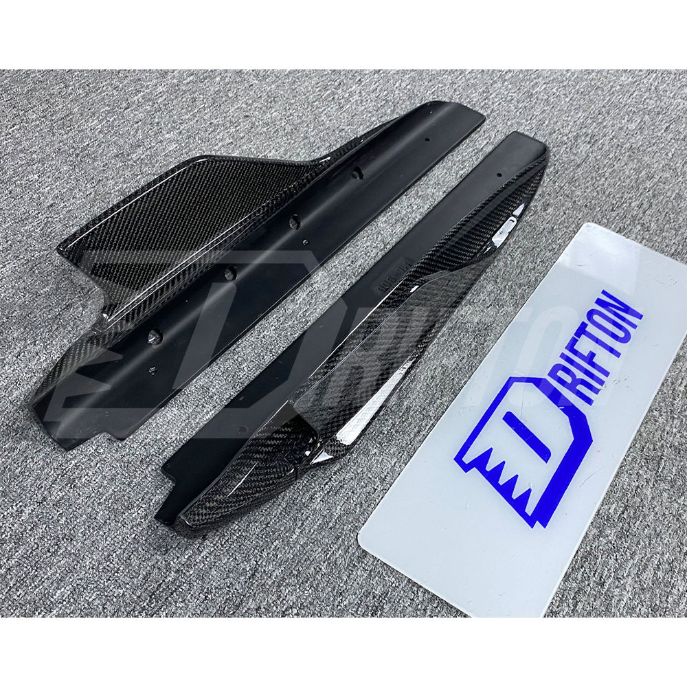 Carbon Fiber Side Skirt Splitter Fins For Audi R8 V10 2016-2019