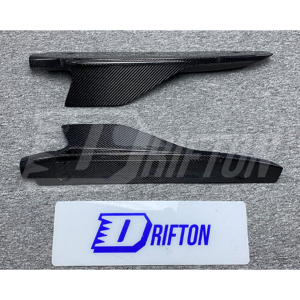 Carbon Fiber Side Skirt Splitter Fins For Audi R8 V10 2016-2019